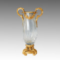 Crystal Vase Statue Double Handles Bronze Sculpture Tpgp-002 (J)